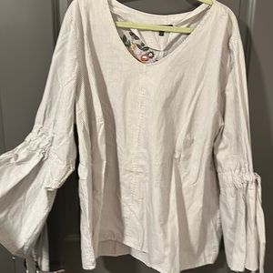 Blue & White Stripe Blouse